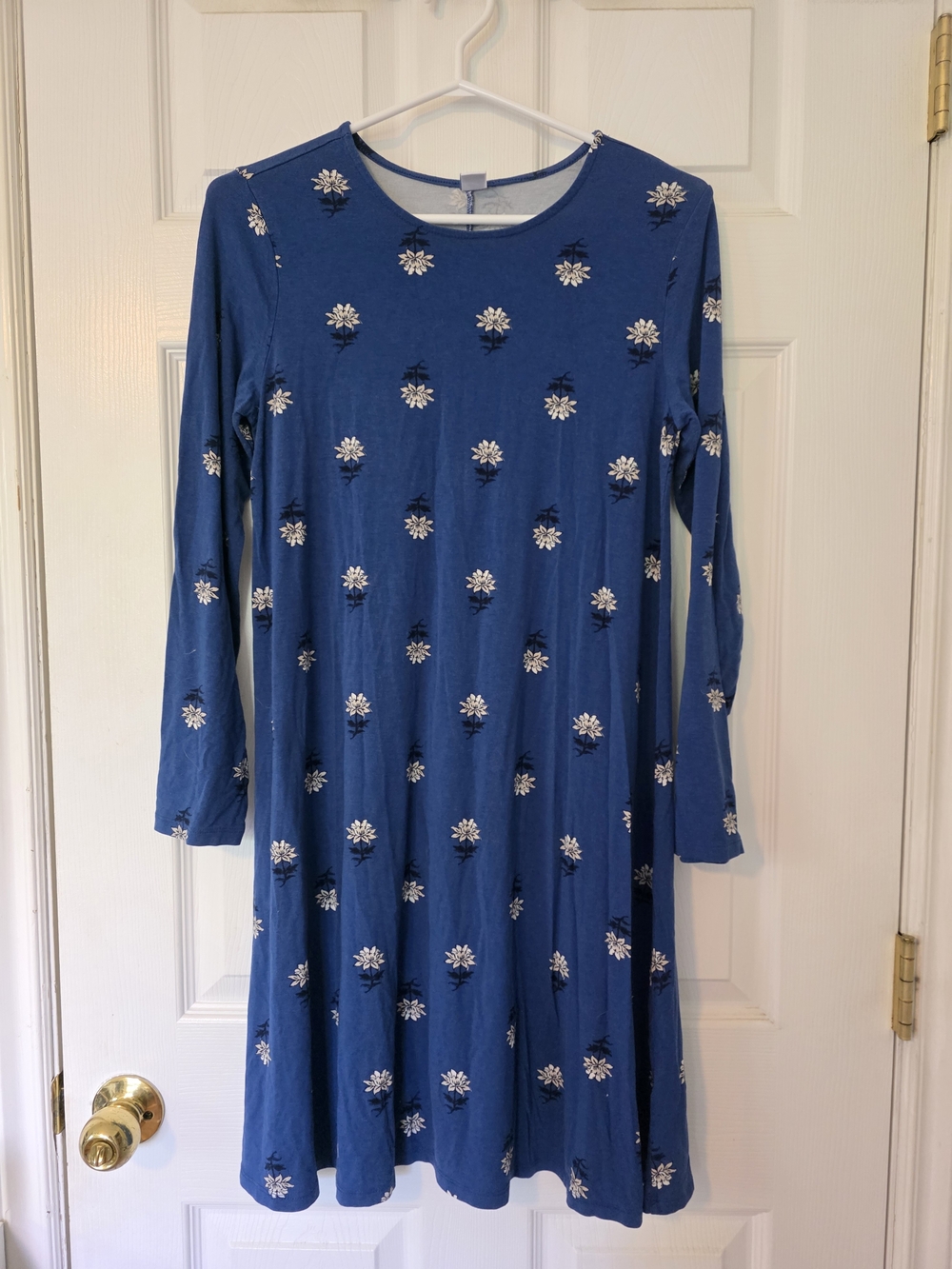 Floral Long-Sleeve Dress | Size Small